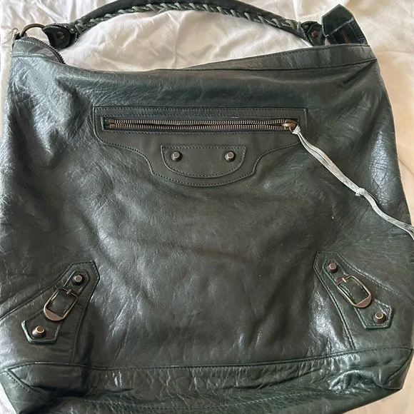 Balenciaga 2006 Sapin Dark Green Chèvre Leather Day Bag - Picture 2 of 12